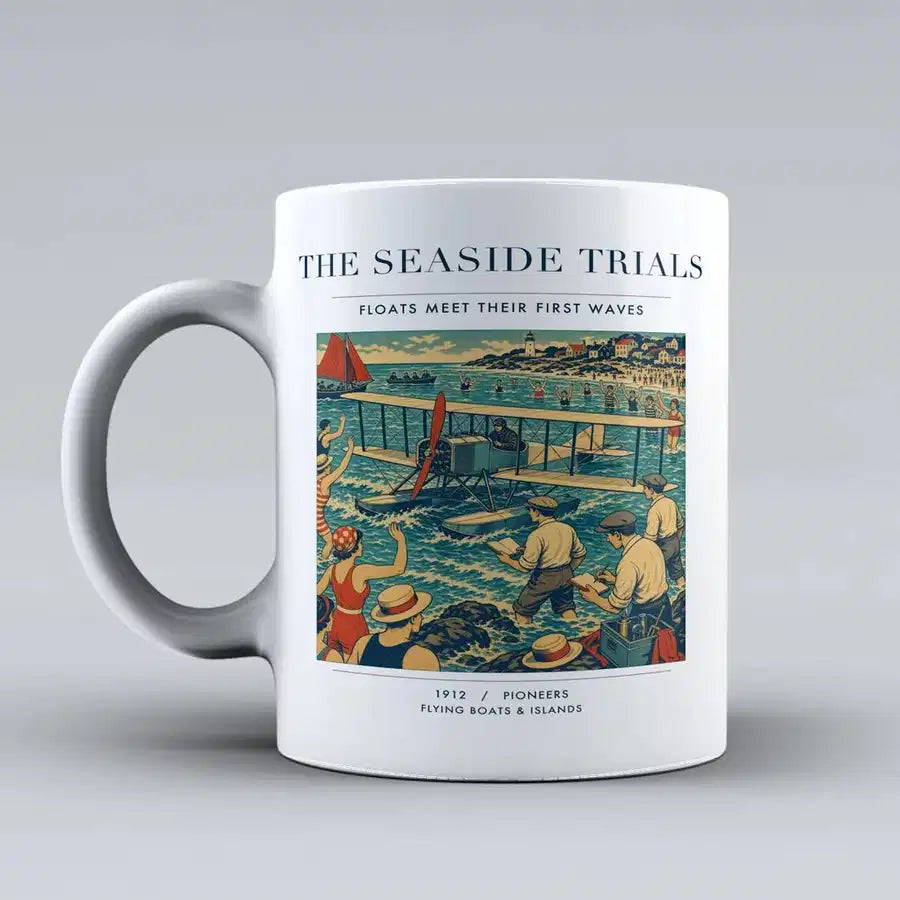 VINTAGE G4328 - The Seaside Trials - Ceramic Mug design on white