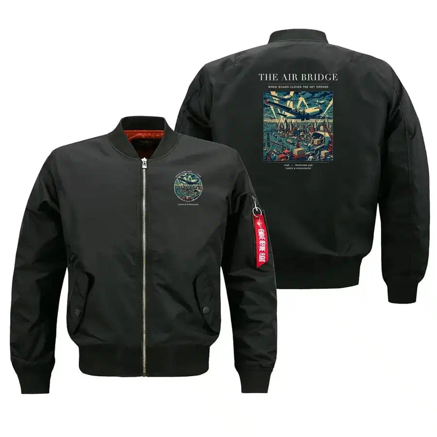 VINTAGE G4099 - The Air Bridge - Bomber Jacket design on black