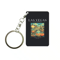Thumbnail for LAS VEGAS - Poster - Key Chain - Black