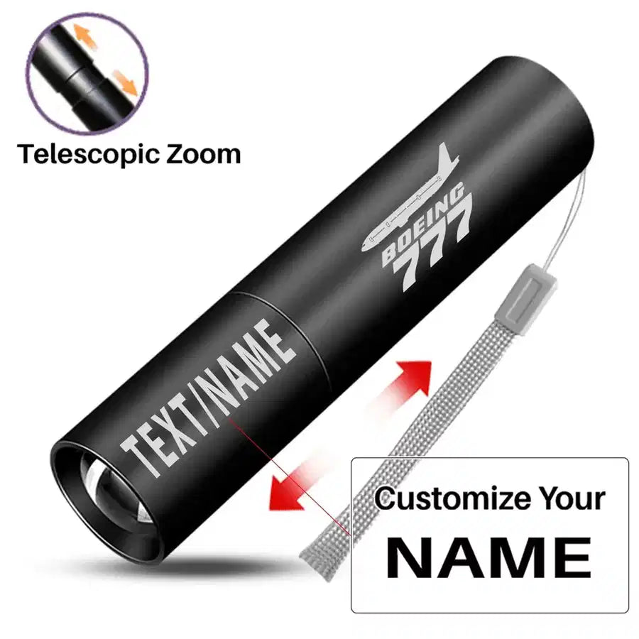 Customisable Boeing 777 Flashlight
