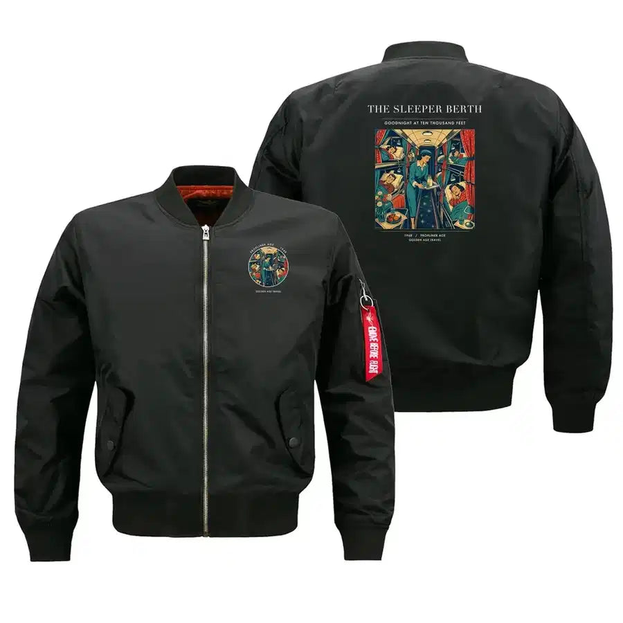 VINTAGE G4216 - The Sleeper Berth - Bomber Jacket design on black