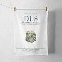 Thumbnail for Düsseldorf Airport (DUS) design on white towel