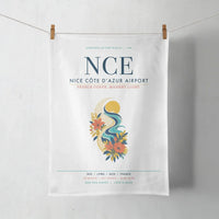 Thumbnail for Nice Côte d’Azur Airport (NCE) design on white towel