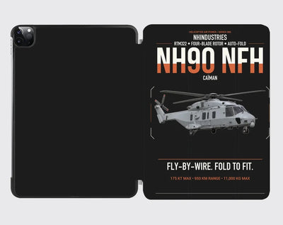 NHIndustries NH90 NFH Caïman design on black ipad tablet case