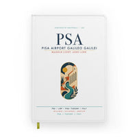 Thumbnail for Pisa Airport Galileo Galilei (PSA) design on white notebook