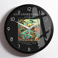 Thumbnail for SAN ANDRÉS ISLAND - Poster - Wall Clock Framed - Black