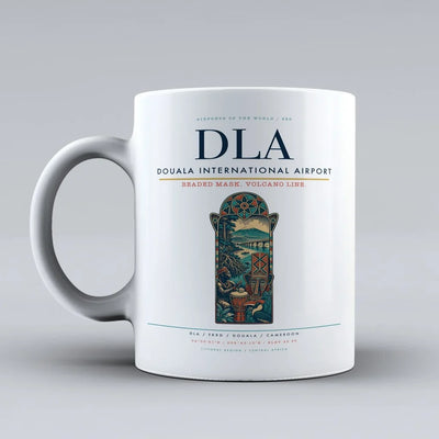 International Airport DLA Mug design on white douala