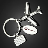 Thumbnail for RwandAir Airlines Suitcase aviation suitcase-shape key chain, durable metal alloy.