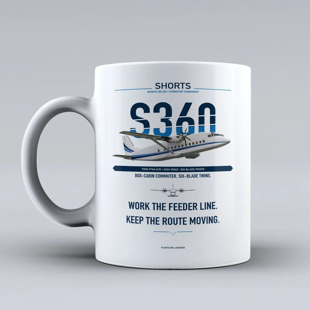 360-300 Mug design on white shorts