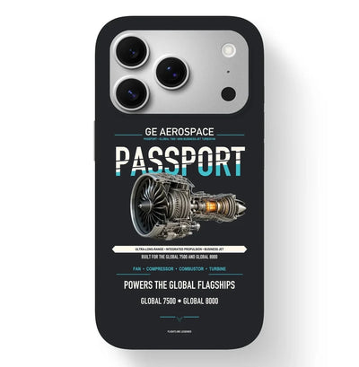 PASSPORT Case design on black iphone case