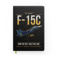 Thumbnail for F-15C Eagle design on black notebook