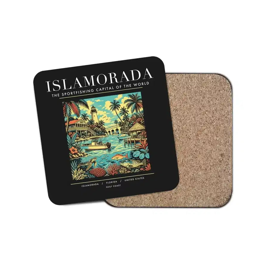 ISLAMORADA - Poster - Coaster - Black