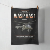Thumbnail for Westland Wasp HAS1 design on black towel