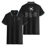 Thumbnail for Aviation Alphabet 2 Stylish Polo T-Shirts (Double-Side) aviation design printed on soft cotton stylish double-side polo.