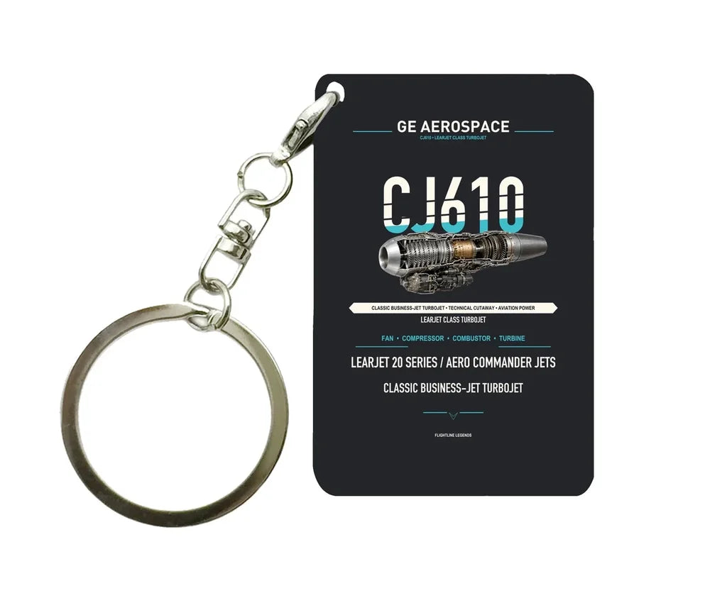 CJ610 Key Chain design on black key chain