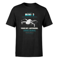 Thumbnail for DJI Mini 2 design on black single side