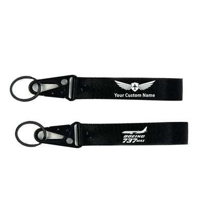 The Boeing 737Max aviation hawk-shaped key chain, durable metal alloy.