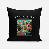 Thumbnail for KANSAS CITY - Poster - Pillow - Black
