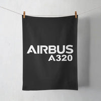 Thumbnail for Airbus A320 & Text aviation design on soft absorbent cotton towel.