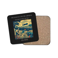 Thumbnail for The Harvest And The Airfield - Designed Coasters design on black 1-piece