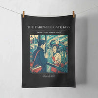 Thumbnail for VINTAGE G4380 - The Farewell Gate Kiss - Designed Towels design on black