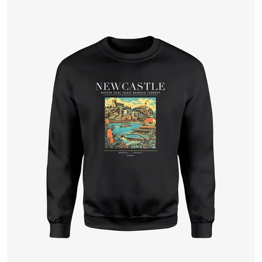 NEWCASTLE - Poster - Sweatshirt - Black