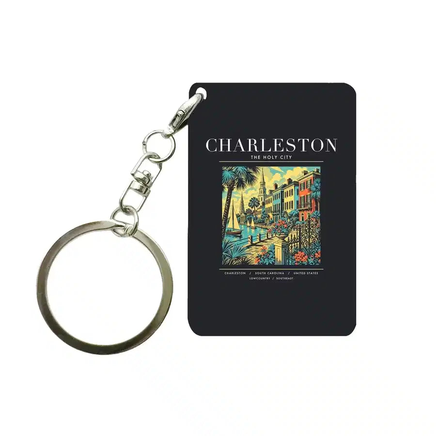 CHARLESTON - Poster - Key Chain - Black