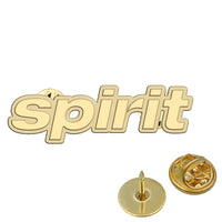 Thumbnail for Spirit Airlines aviation hollow pin in polished alloy.