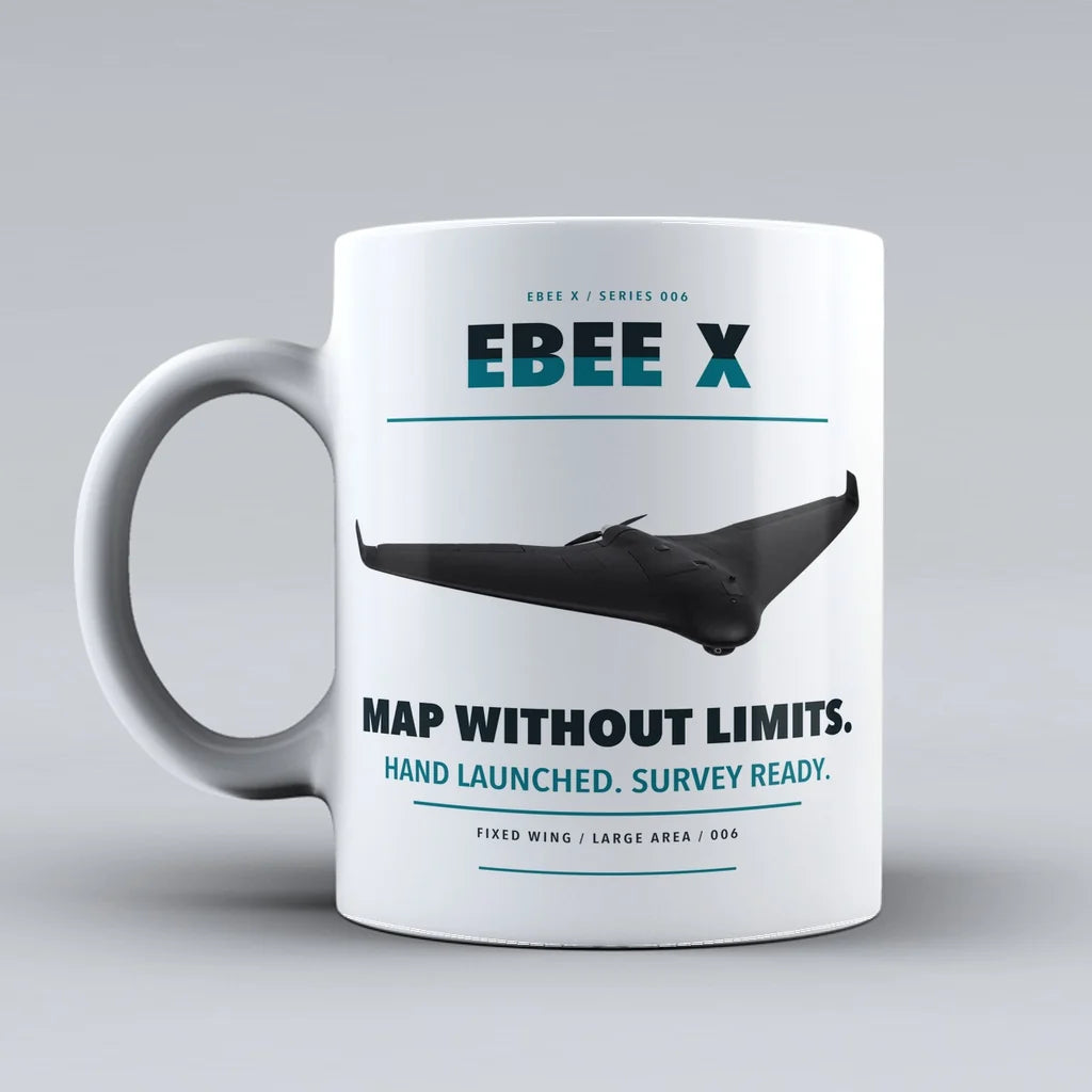 eBee X Mug design on white ageagle