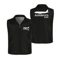Thumbnail for Airbus A320 Printed Thin Style aviation design printed on lightweight shell with sleeveless design thin vest.
