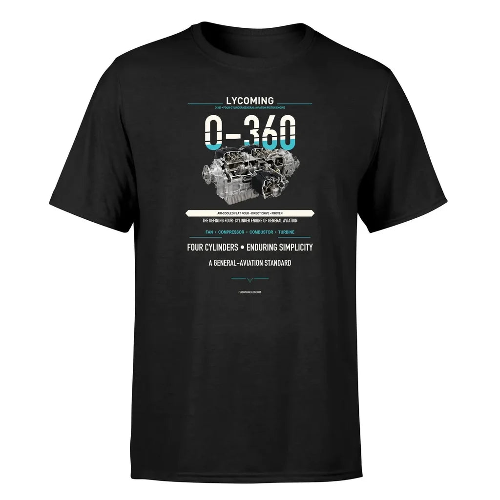 O-360 design on black single side