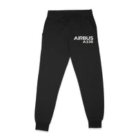 Thumbnail for Airbus A330 & Text aviation design on soft cotton blend sweatpants.
