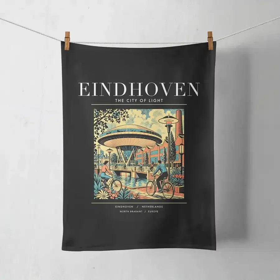 EINDHOVEN - Poster - Towel - Black