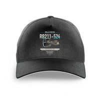 Thumbnail for RB211-524 design on black printed hat
