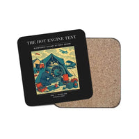Thumbnail for The Hot Engine Tent - Designed Coasters design on black 1-piece