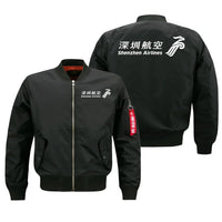 Thumbnail for Shenzhen Airlines logo on black bomber jacket