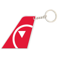 Thumbnail for Northwest Airlines (NEW) aviation shaped key chain, durable metal alloy.