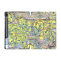 Thumbnail for VFR Chart aviation design on tablet case for Samsung tablet.