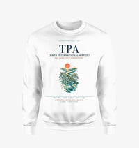 Thumbnail for Tampa International Airport (TPA) design on white sweatshirt