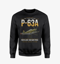 Thumbnail for P-63A Kingcobra design on black sweatshirt