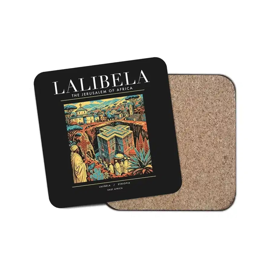 LALIBELA - Poster - Coaster - Black