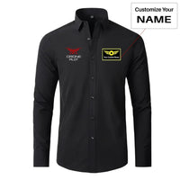 Thumbnail for Drone Pilot aviation design printed on soft cotton long-sleeve 2D shirt.