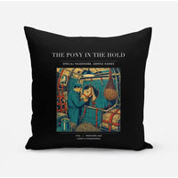 Thumbnail for VINTAGE G4235 - The Pony In The Hold - Designed Pillows design on black
