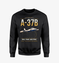 Thumbnail for A-37B Dragonfly design on black sweatshirt