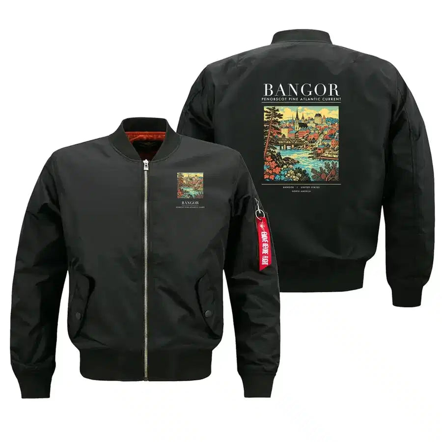 BANGOR - Poster - Bomber Jacket - Black
