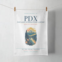 Thumbnail for Portland International Airport (PDX) design on white towel