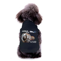 Thumbnail for Pet vest with Airbus A320 & V2500 Engine Dog Pet aviation design, quilted insulated panel.