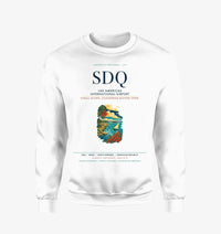 Thumbnail for Las Americas International Airport (SDQ) design on white sweatshirt