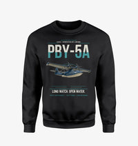 Thumbnail for PBY-5A Catalina design on black sweatshirt