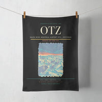 Thumbnail for Ralph Wien Memorial Airport (OTZ) design on black towel